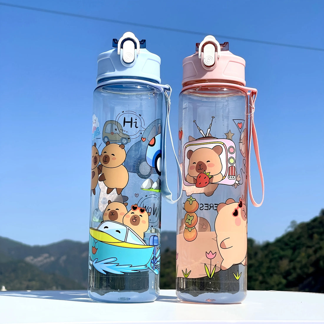 Draagbare plastic waterbeker voor kinderen